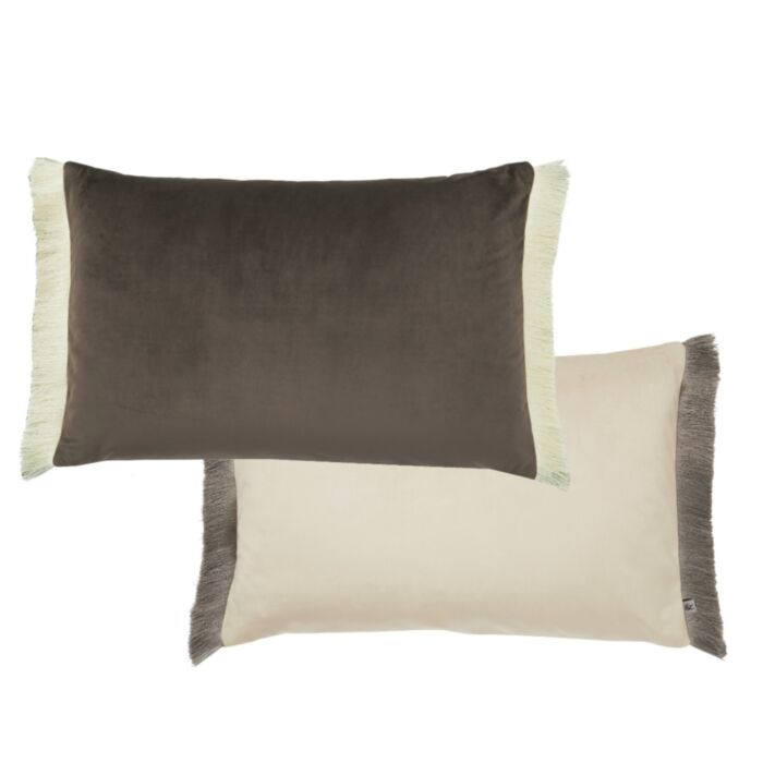 Ashley Wilde Graham & Brown Fringe Opulence Chocolate 40x60 Feather Cushion