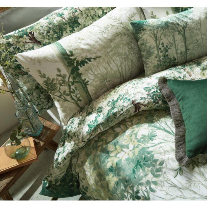 Ashley Wilde Graham & Brown Fringe Opulence Emerald 40x60 Feather Cushion