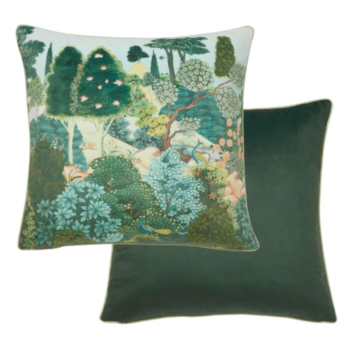 Ashley Wilde Graham & Brown New Eden Emerald 50x50cm Feather Cushion