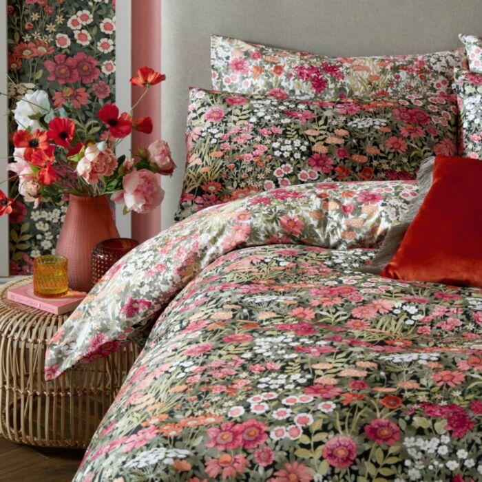 Ashley Wilde Graham & Brown Wallflower Rust Black Bedding