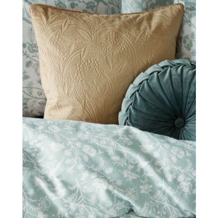 Ashley Wilde Laura Ashley Barley Embossed Gold 50x50cm Microfibre Cushion