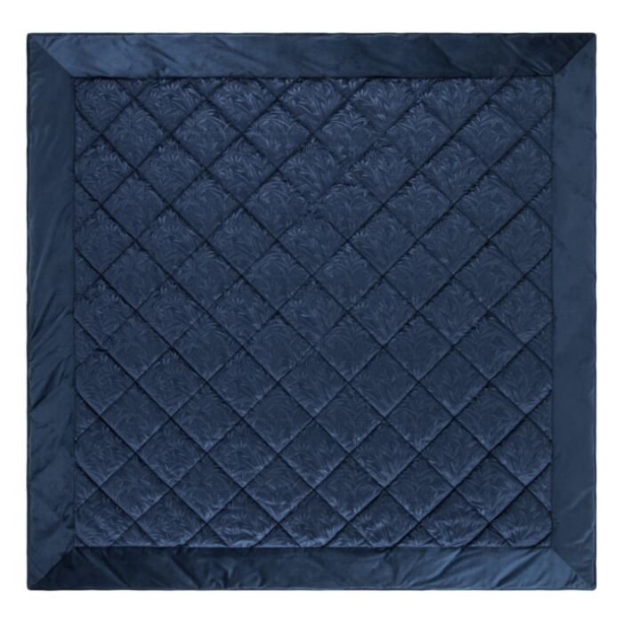 Ashley Wilde Laura Ashley Barley Embossed Midnight Navy 235x235cm Quilted Bedspread