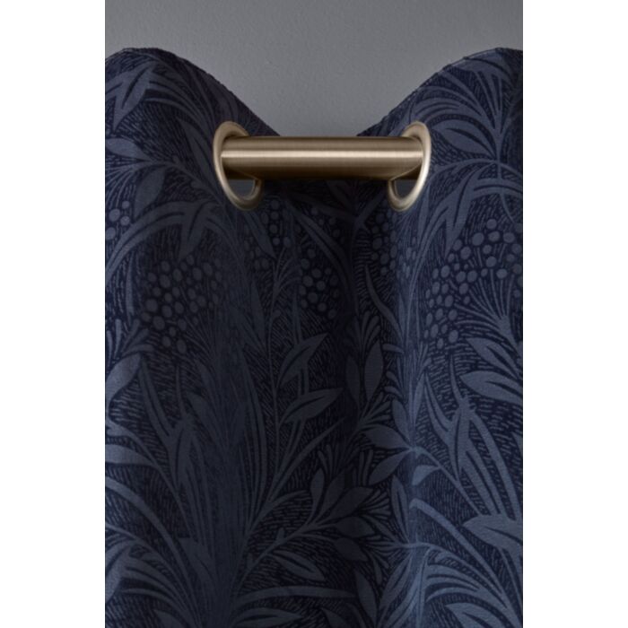 Ashley Wilde Laura Ashley Barley Embossed Midnight Ready Made Curtains