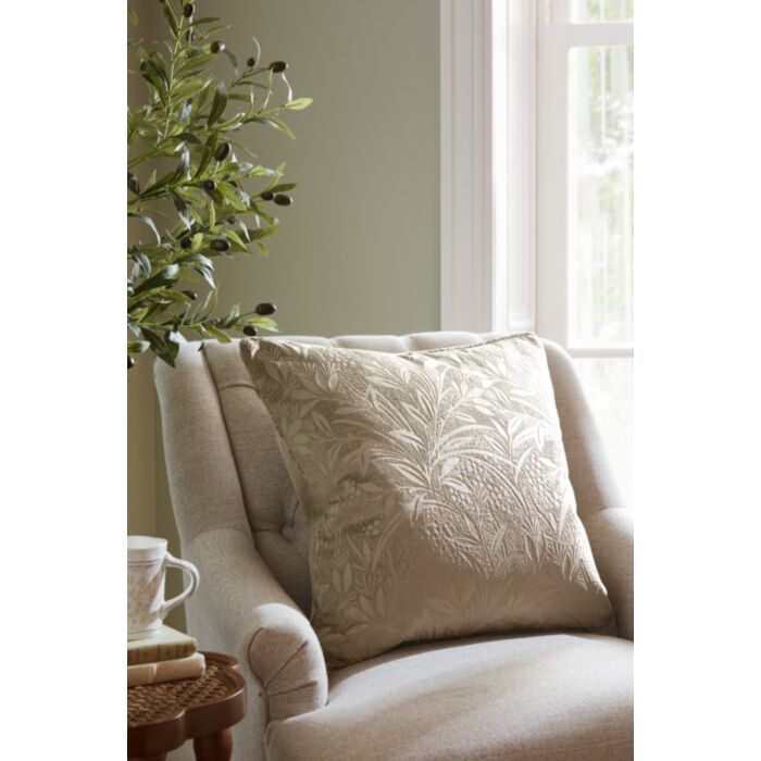 Ashley Wilde Laura Ashley Barley Embossed Natural 50x50cm Microfibre Cushion