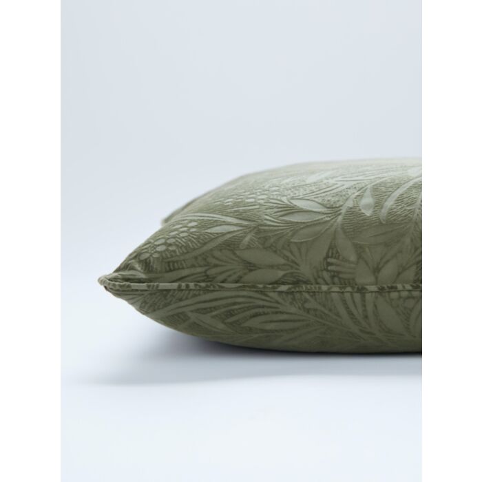 Ashley Wilde Laura Ashley Barley Embossed Olive Green 50x50cm Microfibre Cushion