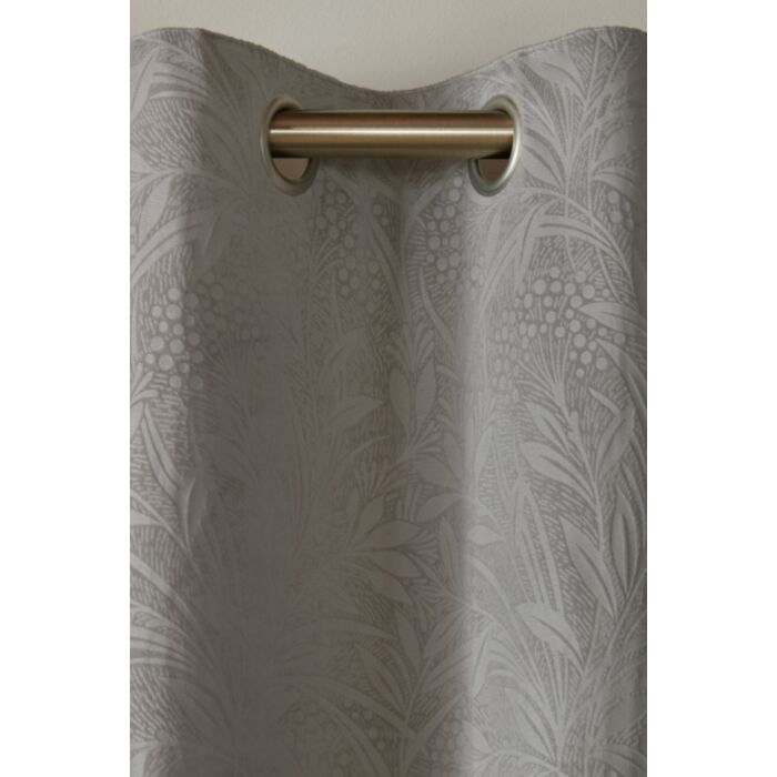 Ashley Wilde Laura Ashley Barley Embossed Steel Grey Ready Made Curtains