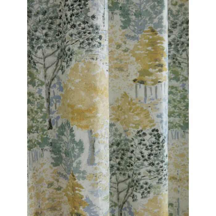 Ashley Wilde Laura Ashley Bernwood Ochre Yellow Ready Made Curtains
