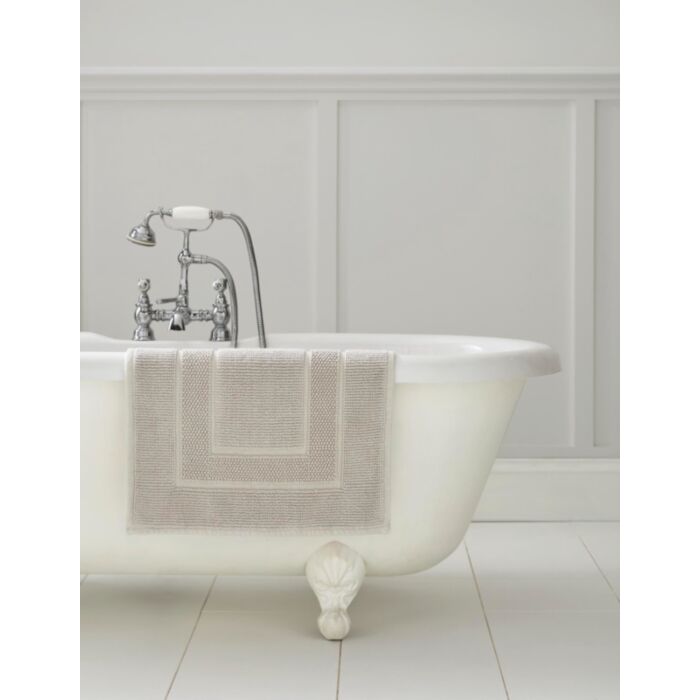 ashley wilde Laura Ashley Border Cotton Dove Grey Bath Mat