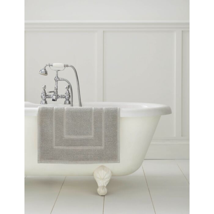 ashley wilde Laura Ashley Border Cotton Steel Bath Mat