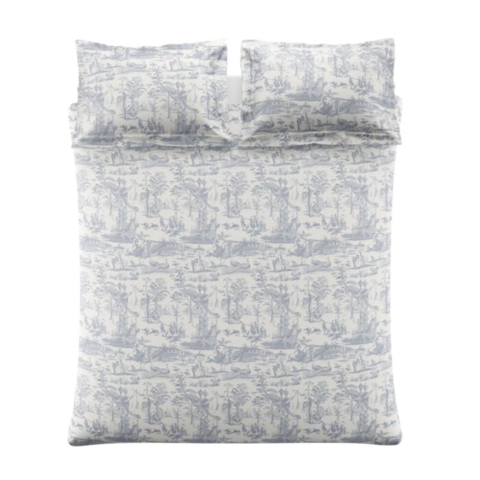 Ashley Wilde Laura Ashley Braysmith Toile Chambray Blue Bedding