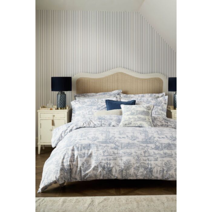 ashley wilde Laura Ashley Braysmith Toile Chambray Blue Bedding