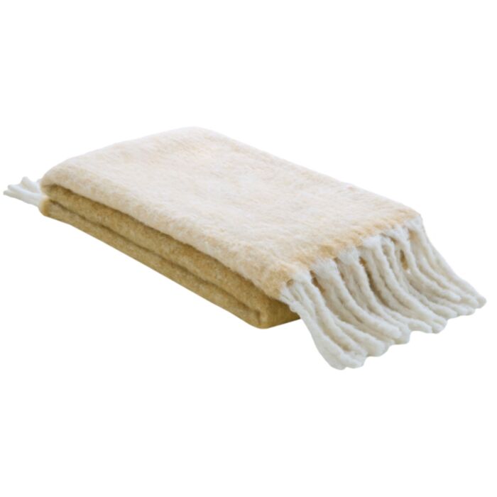 Ashley Wilde Laura Ashley Bronwen Ochre Yellow 130x170cm Throw