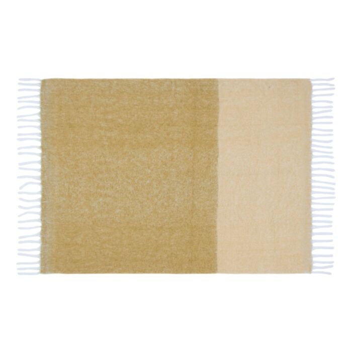 Ashley Wilde Laura Ashley Bronwen Ochre Yellow 130x170cm Throw