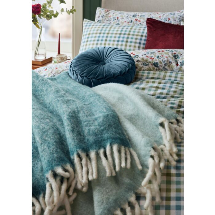 Ashley Wilde Laura Ashley Bronwen Seaspray Blue 130x170cm Throw