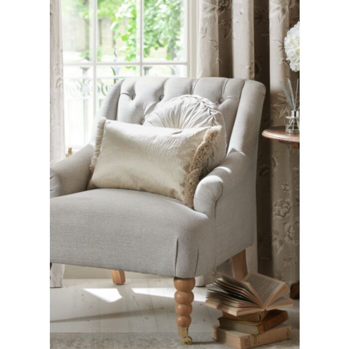 Ashley Wilde Laura Ashley Carys Natural 30x50cm Microfibre Cushion