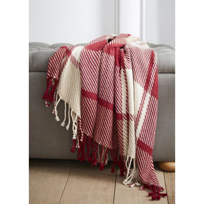 ashley wilde Laura Ashley Dylan Cranberry 150x200cm Throw