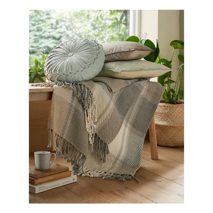Ashley Wilde Laura Ashley Dylan Steel 150x200cm Throw