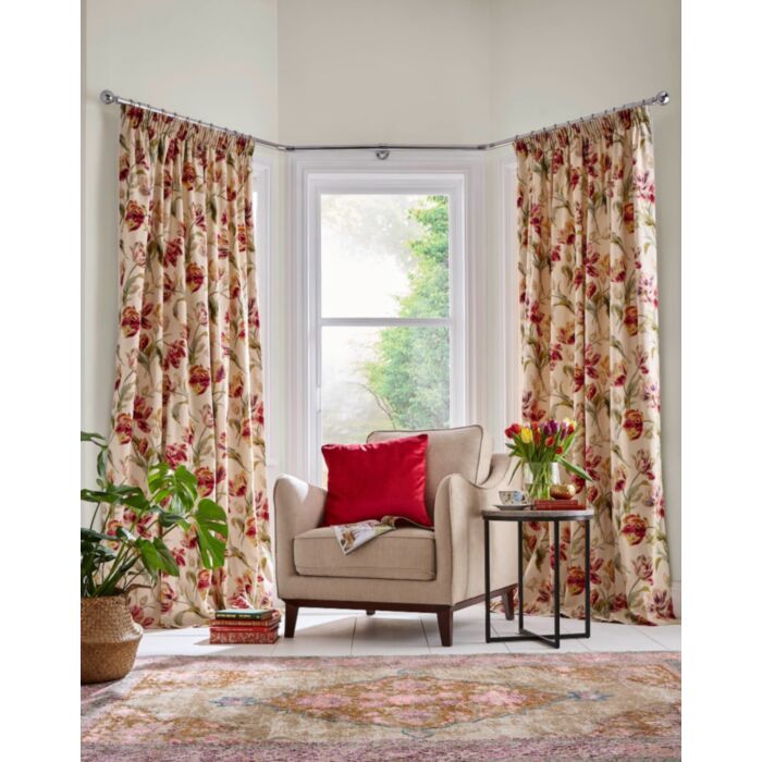 ashley wilde Laura Ashley Gosford Cranberry Ready Made Curtains