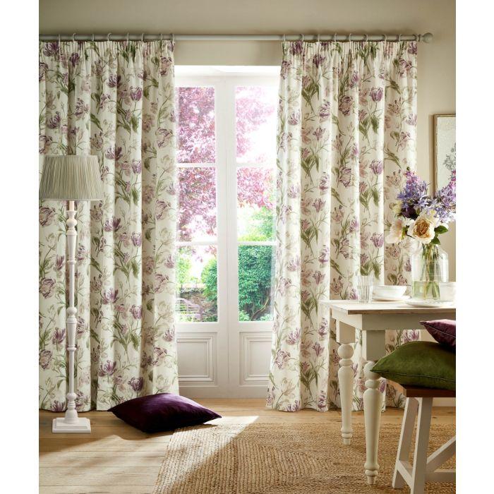 ashley wilde Laura Ashley Gosford Grape Ready Made Curtains