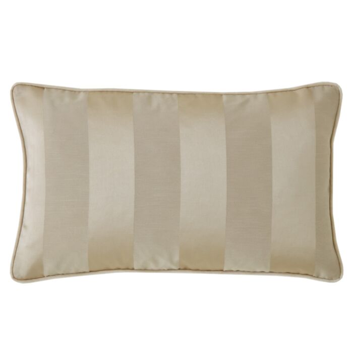 ashley wilde Laura Ashley Lille Stripe Truffle Natural 30x50cm Microfibre Cushion