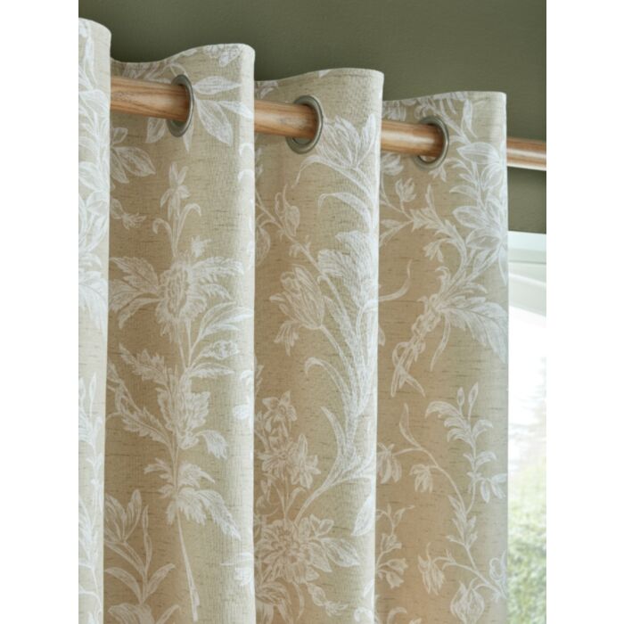 Ashley Wilde Laura Ashley Lloyd Caramel Ready Made Curtains