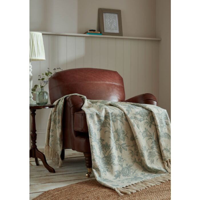 ashley wilde Laura Ashley Lloyd Dark Duckegg 130x170cm Throw