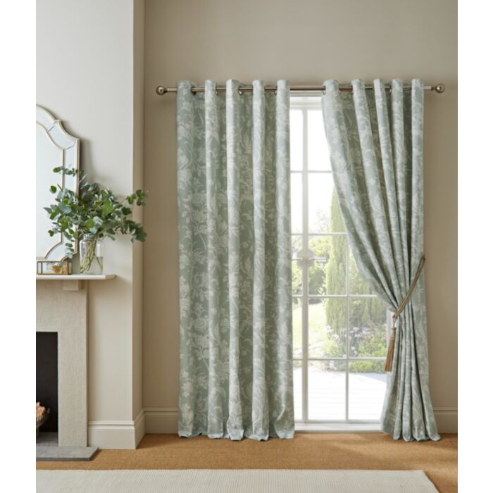 Ashley Wilde Laura Ashley Lloyd Sage Ready Made Curtains