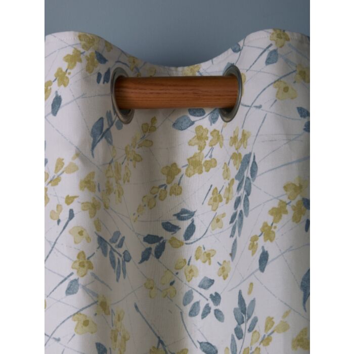 Ashley Wilde Laura Ashley Longstonsprig Ochre Yellow Ready Made Curtains