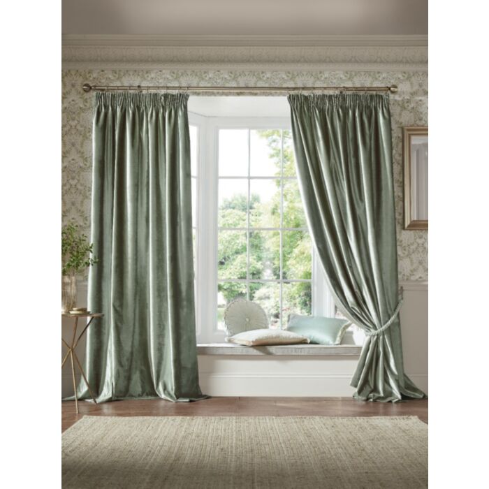 ashley wilde Laura Ashley Loretta Sage Green Ready Made Curtains