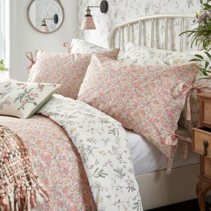 Ashley Wilde Laura Ashley Loveston Coral Pink Bedding