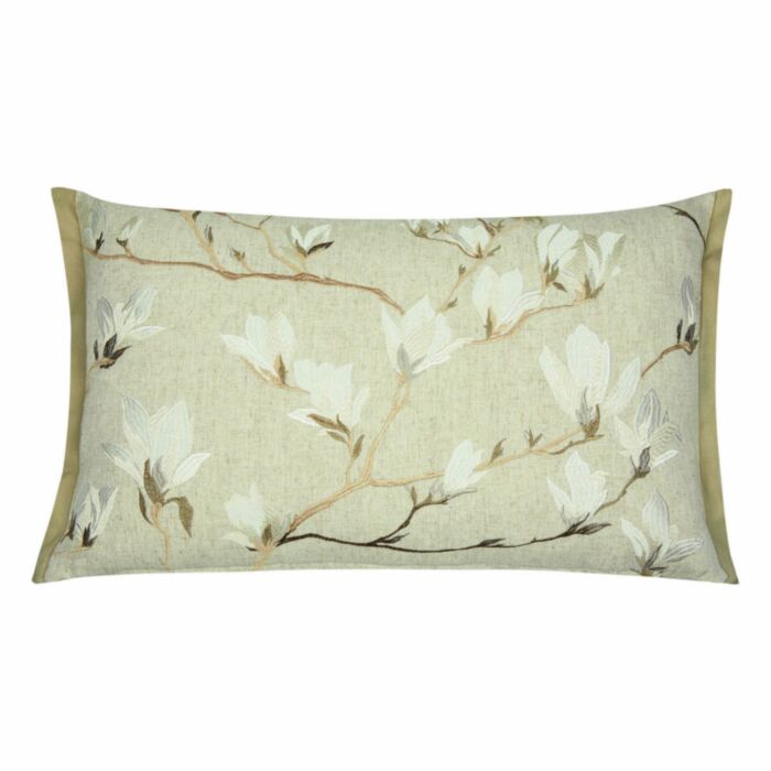 Ashley Wilde Laura Ashley Magnolia Grove Natural 40x60cm Feather Cushion