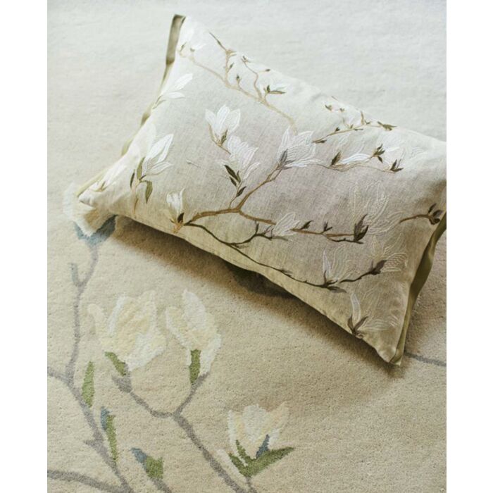 Ashley Wilde Laura Ashley Magnolia Grove Natural 40x60cm Feather Cushion