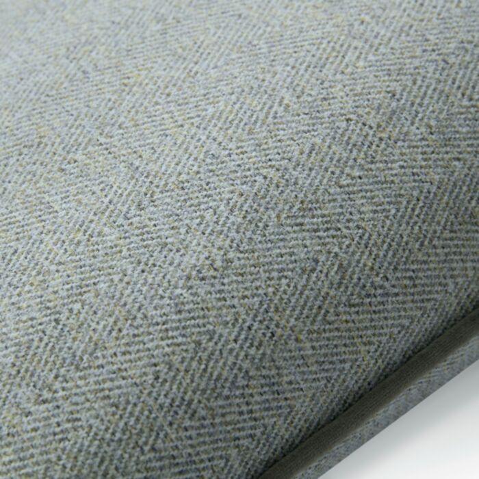 Ashley Wilde Laura Ashley Milbourne Herringbone Grey Sage 45x45cm Microfibre Cushion