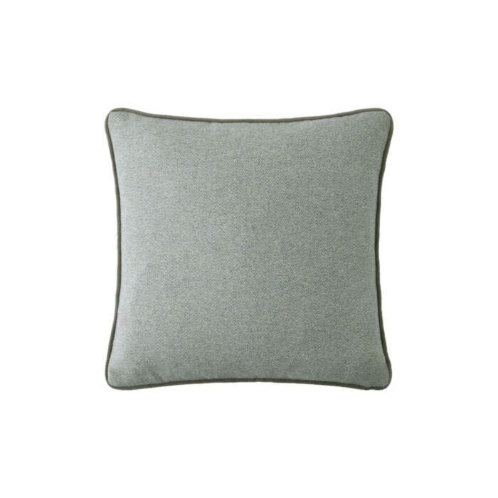 ashley wilde Laura Ashley Milbourne Herringbone Grey Sage 45x45cm Microfibre Cushion