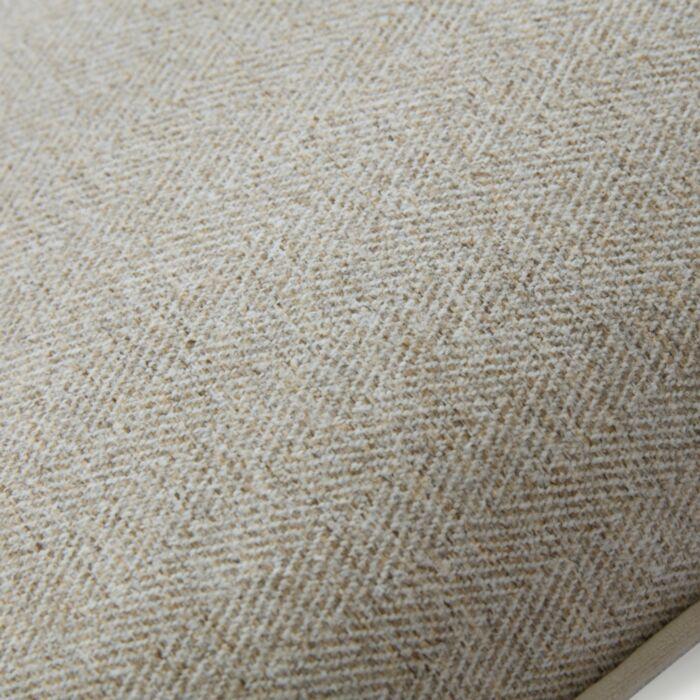 Ashley Wilde Laura Ashley Milbourne Herringbone Truffle Natural 45x45cm Microfibre Cushion