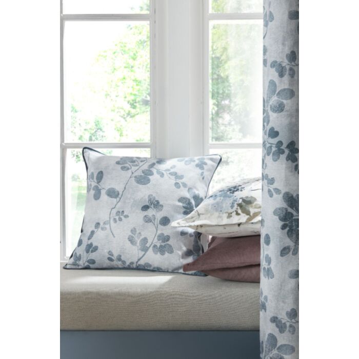 Ashley Wilde Laura Ashley Millhayes Smoke Blue 45x45cm Microfibre Cushion
