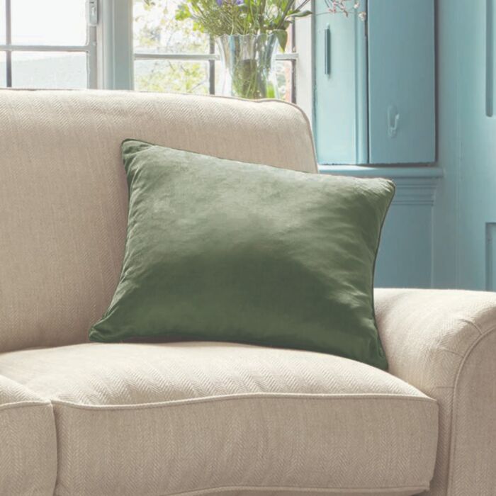 Ashley Wilde Laura Ashley Nigella Ivy Green 50x50cm Microfibre Cushion
