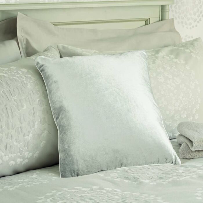 Ashley Wilde Laura Ashley Nigella Silver 50x50cm Microfibre Cushion
