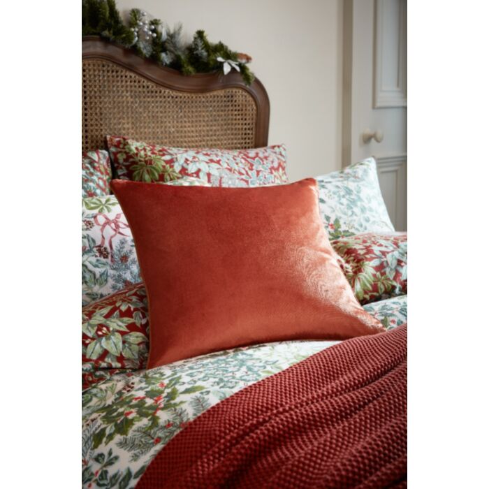 Ashley Wilde Laura Ashley Nigella Terracotta 50x50cm Microfibre Cushion