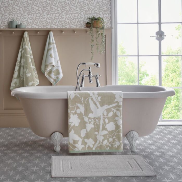 ashley wilde Laura Ashley Oriental Garden Dove Grey Towels