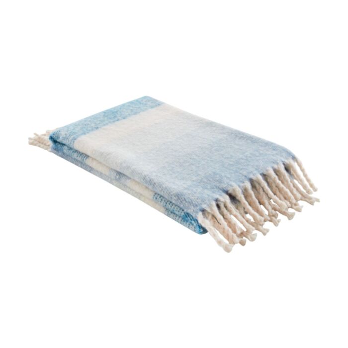 Ashley Wilde Laura Ashley Ortonby Newport Blue 130x170cm Throw