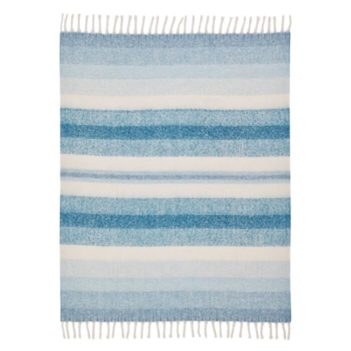 Ashley Wilde Laura Ashley Ortonby Newport Blue 130x170cm Throw