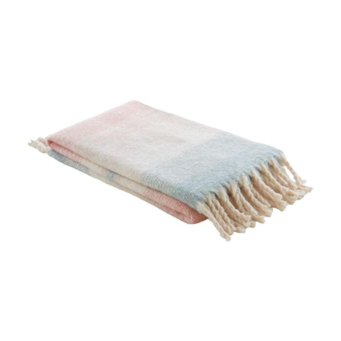 Ashley Wilde Laura Ashley Ortonby Plaster Pink 130x170cm Throw