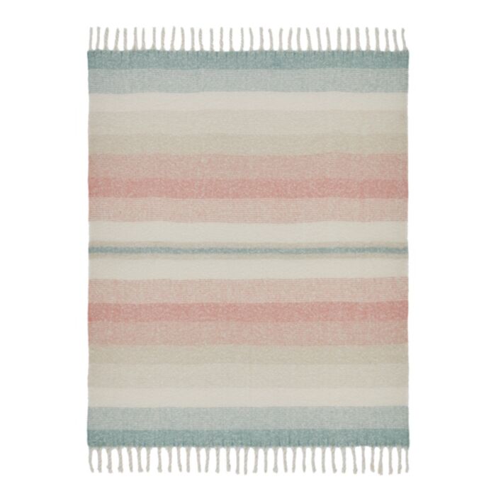 Ashley Wilde Laura Ashley Ortonby Plaster Pink 130x170cm Throw