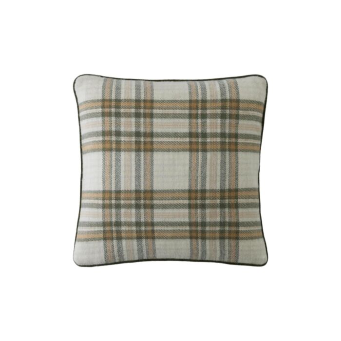 ashley wilde Laura Ashley Padbury Check Olive 45x45cm Microfibre Cushion