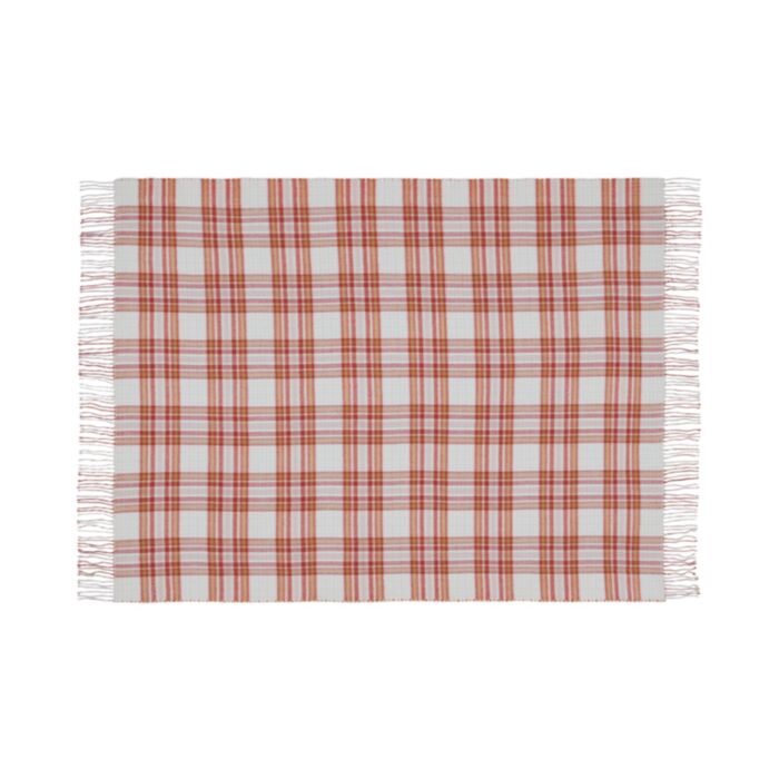 Ashley Wilde Laura Ashley Padbury Check Russet 150x200cm Throw