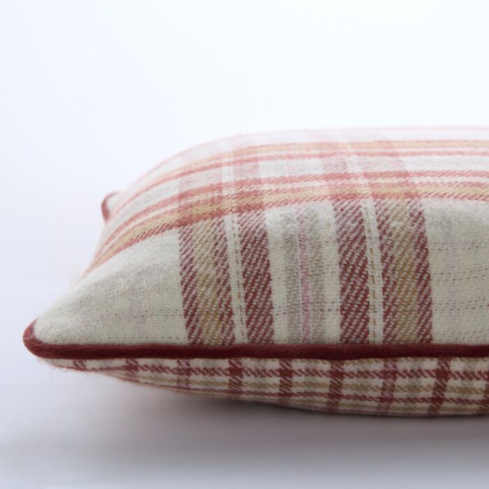 Ashley Wilde Laura Ashley Padbury Check Russet 45x45cm Microfibre Cushion