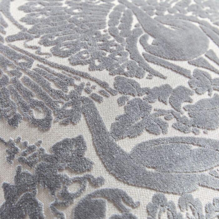 Ashley Wilde Laura Ashley Peacock Damask Steel Mf 50x50cm Cushion
