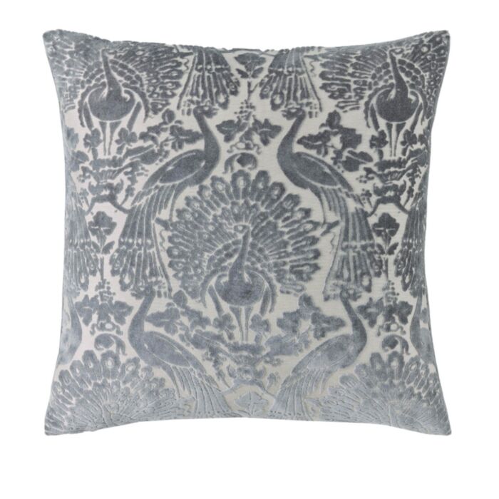 ashley wilde Laura Ashley Peacock Damask Steel Mf 50x50cm Cushion