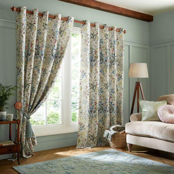 Ashley Wilde Laura Ashley Pointon Fields Multi Ready Made Curtains